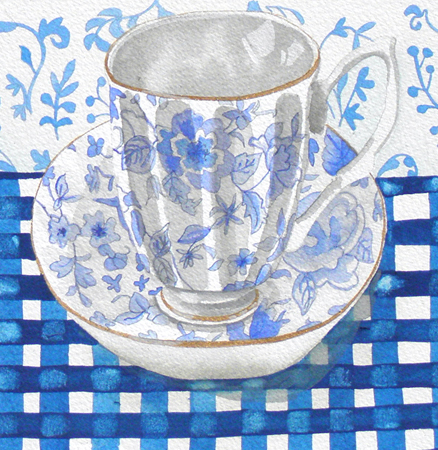 Blue Blossom Teacup