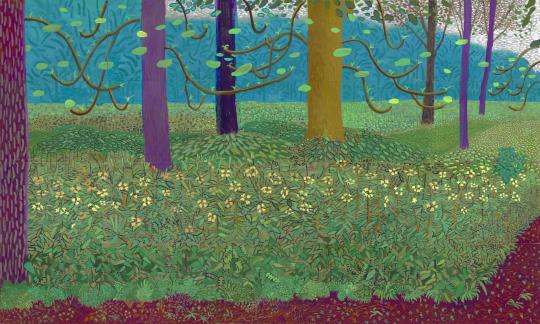 'Under the Trees' by David Hockney