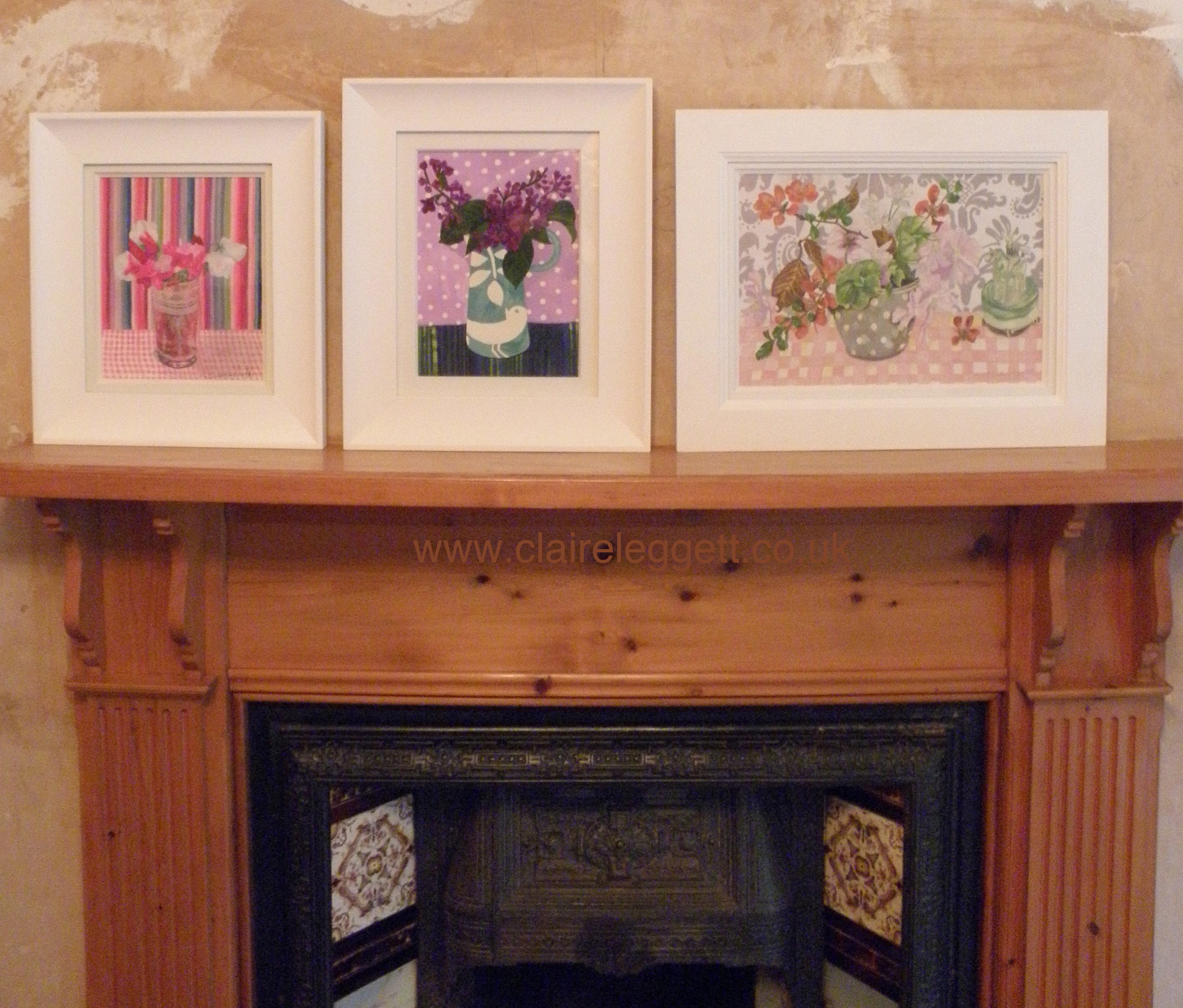 sweet_peas_lilacs_blossom_framed