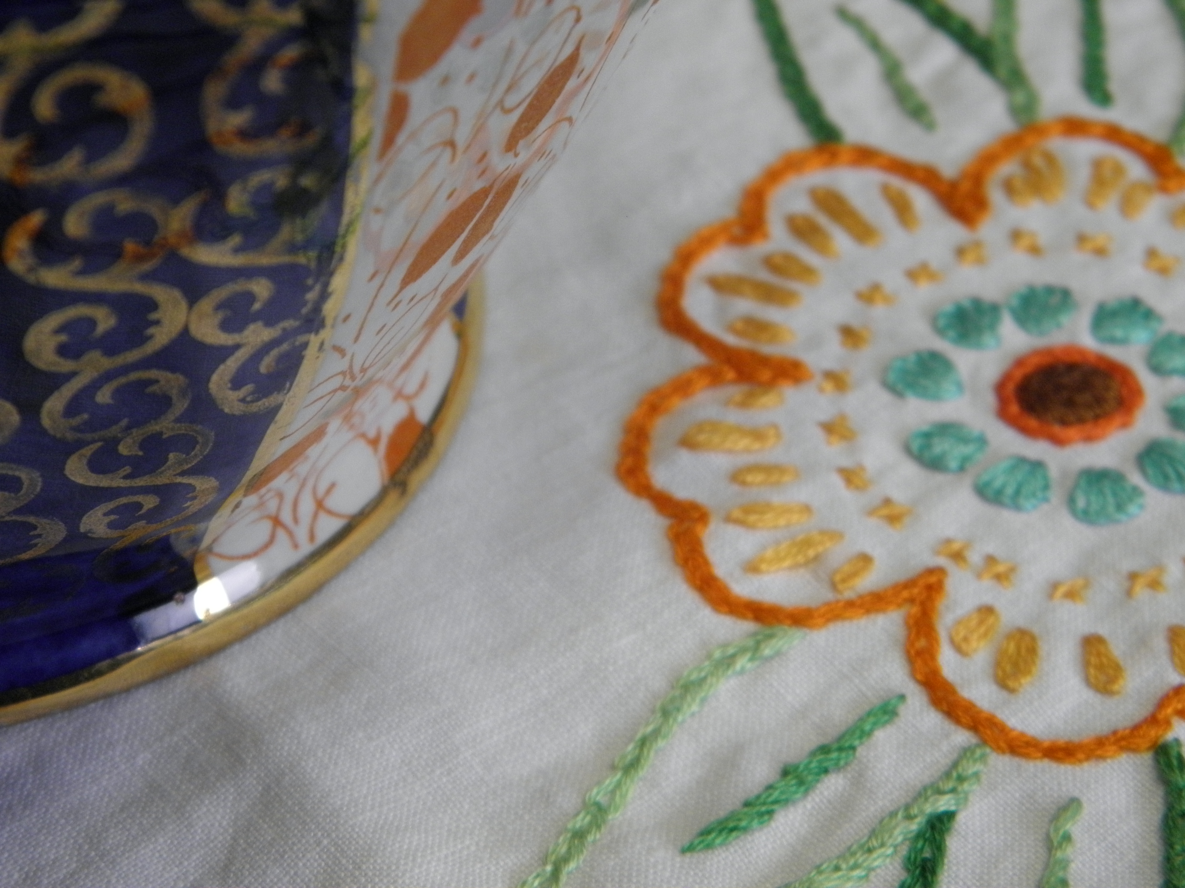 embroidered tablecloth