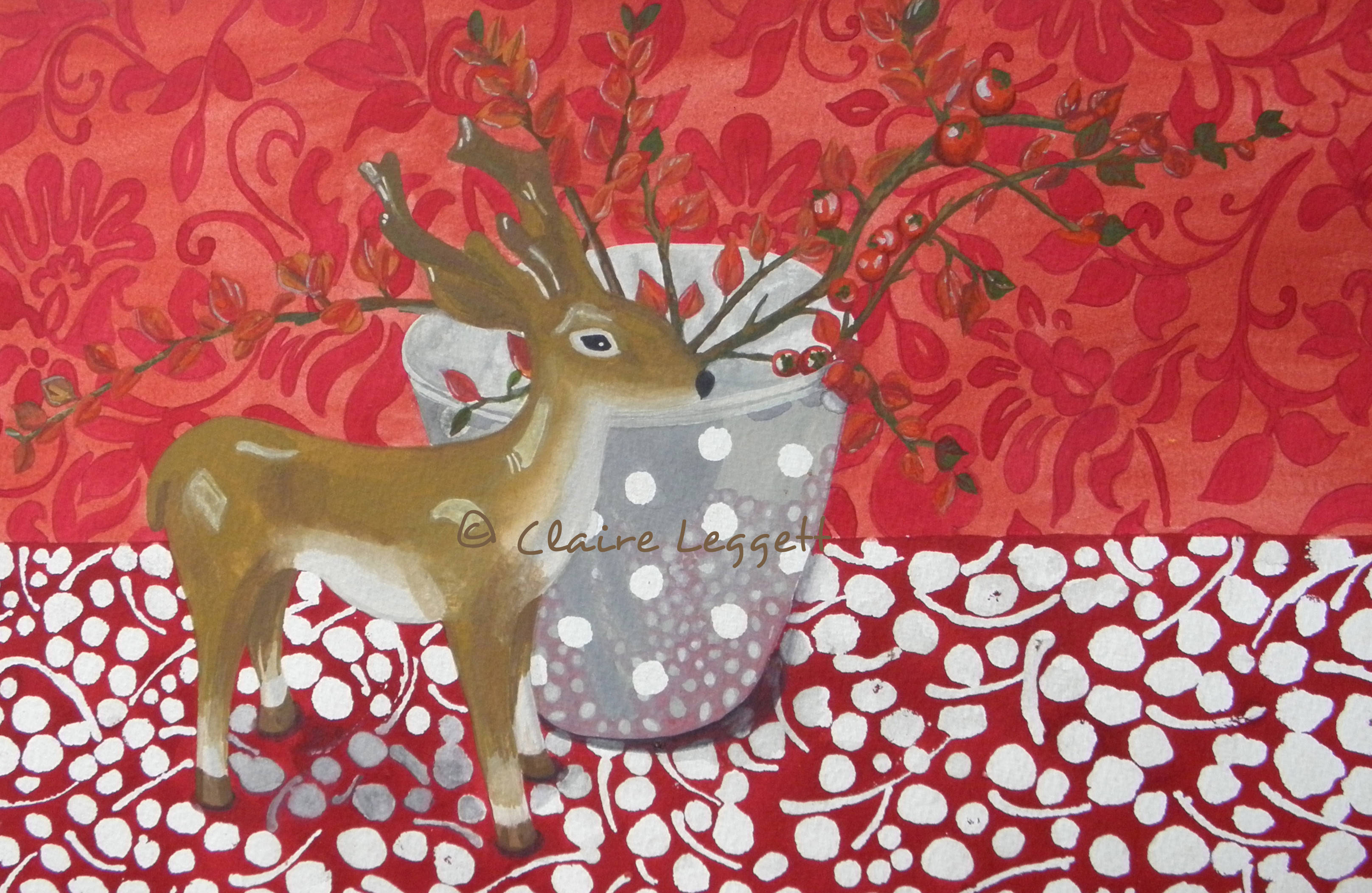 Christmas Reindeer    ©  Claire Leggett