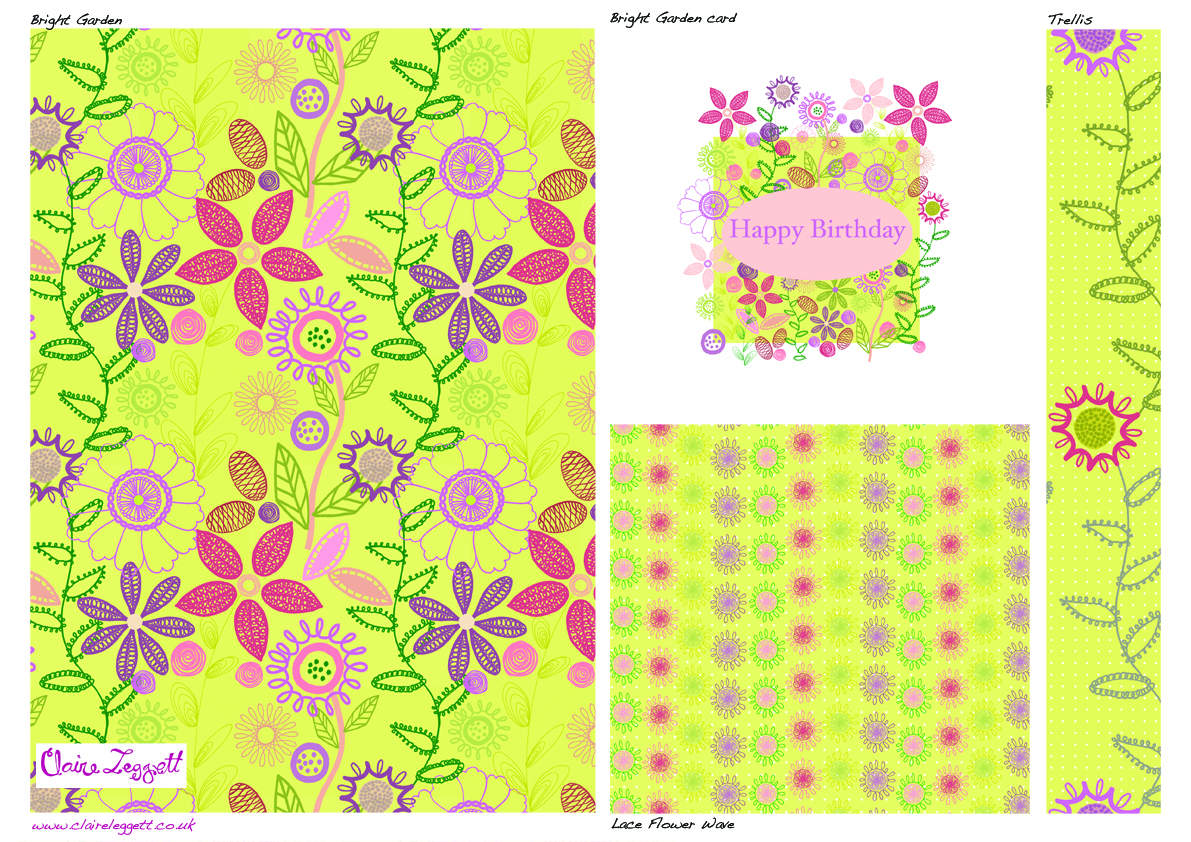 Bright GArden Design Template
