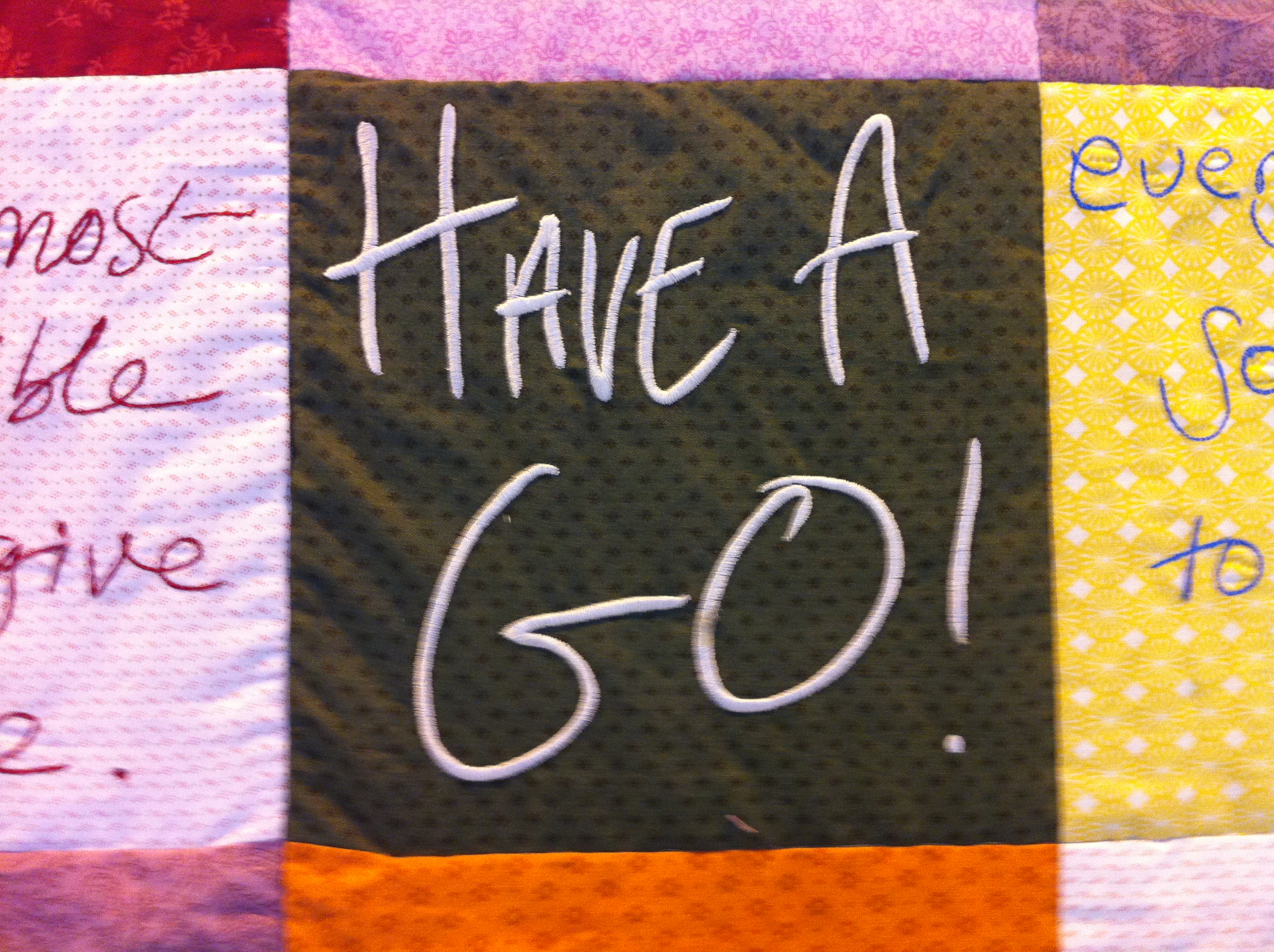 Liz Hainsworth & Luke Franklin I Need Some Advice Quilt