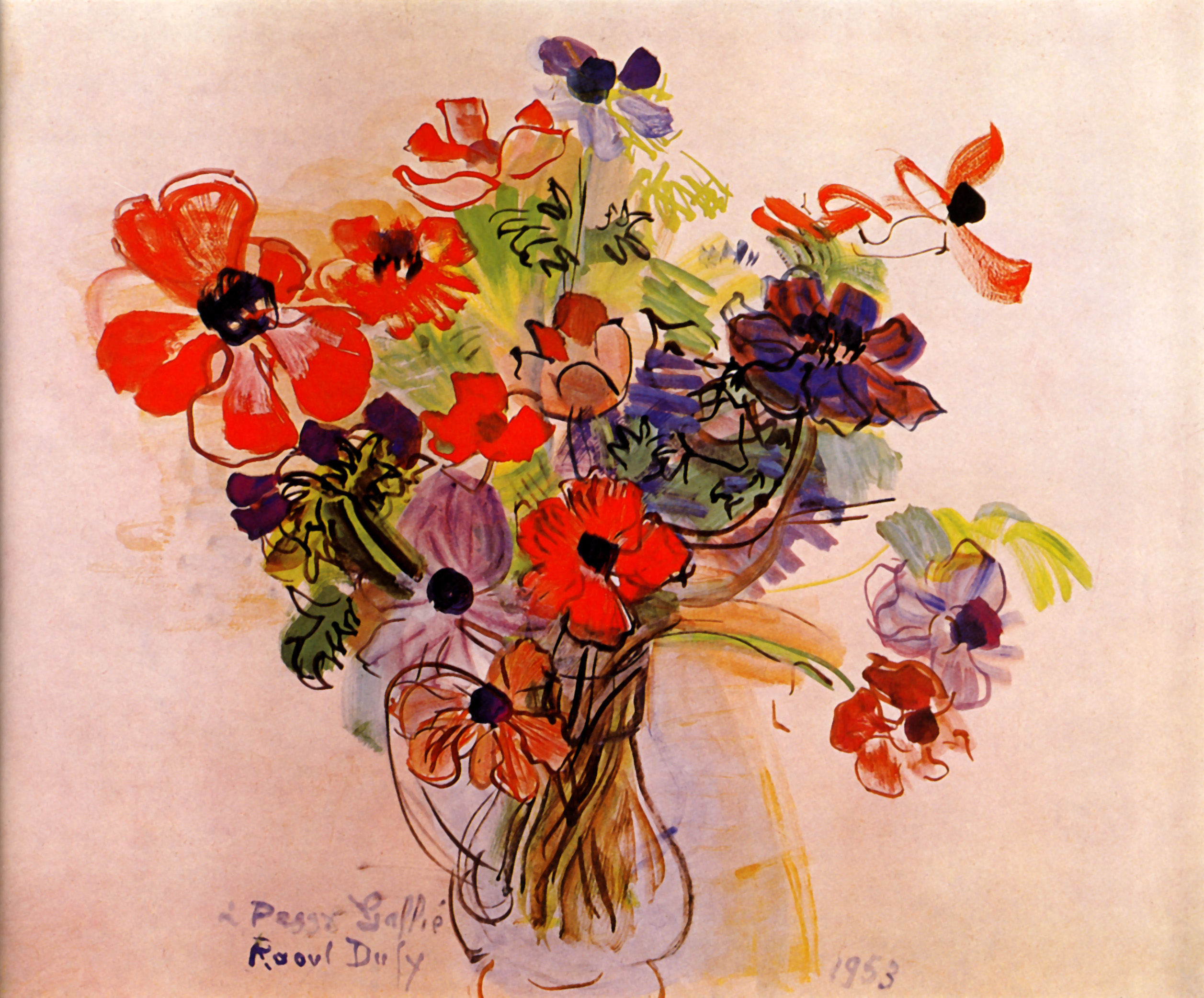 Anemones-1953 Raoul Dufy