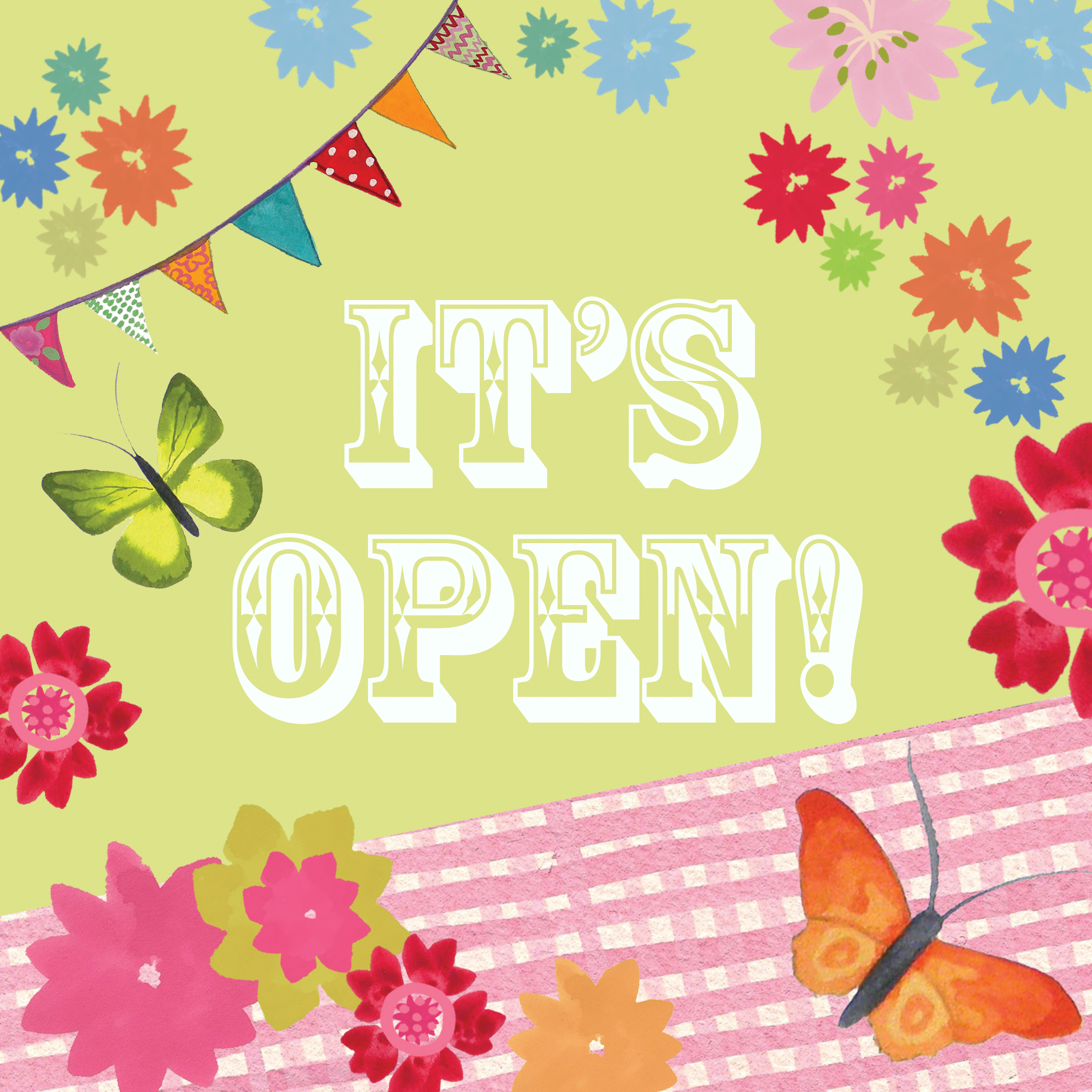 It's open!