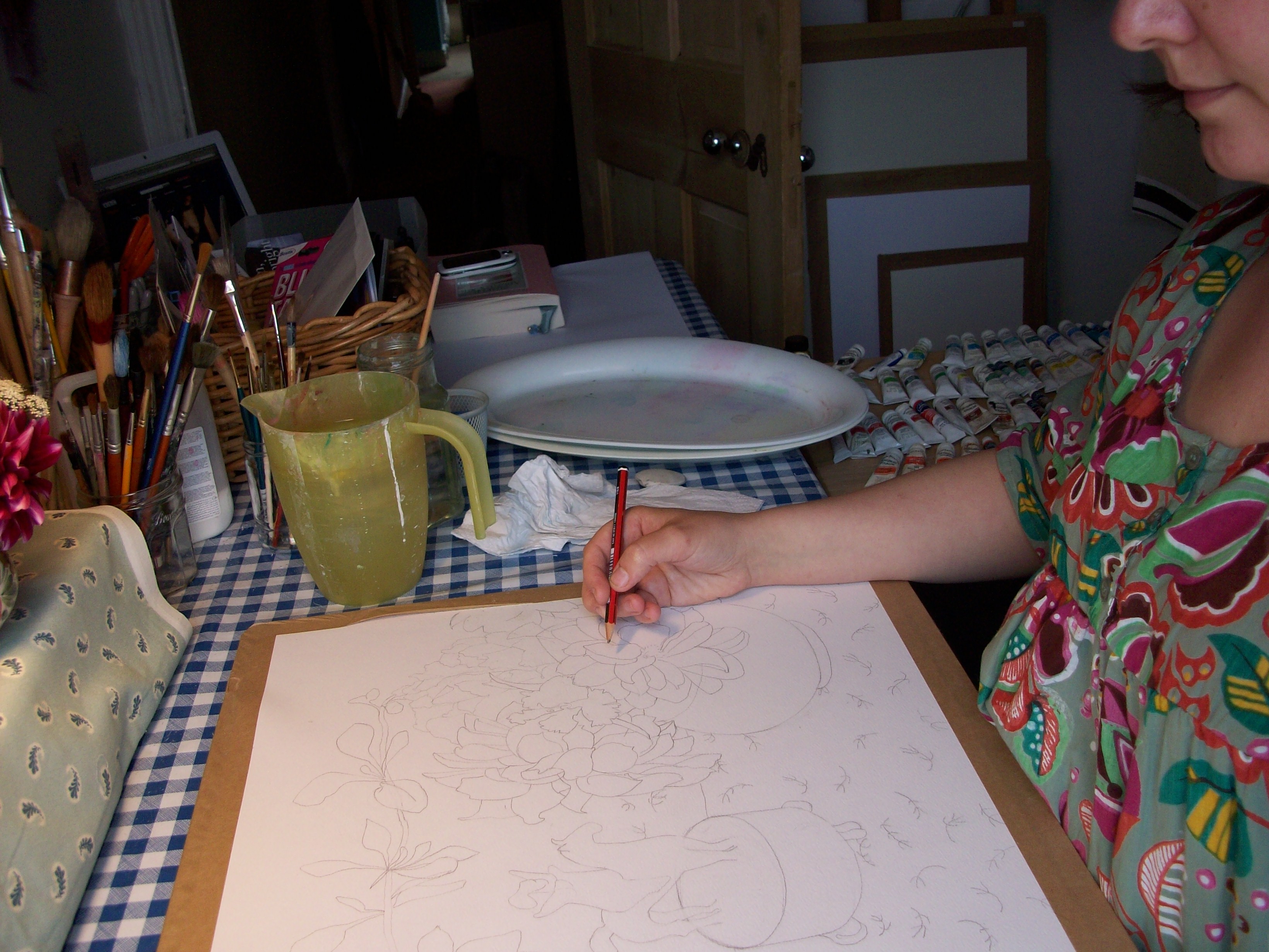 Drawing Circus girl.