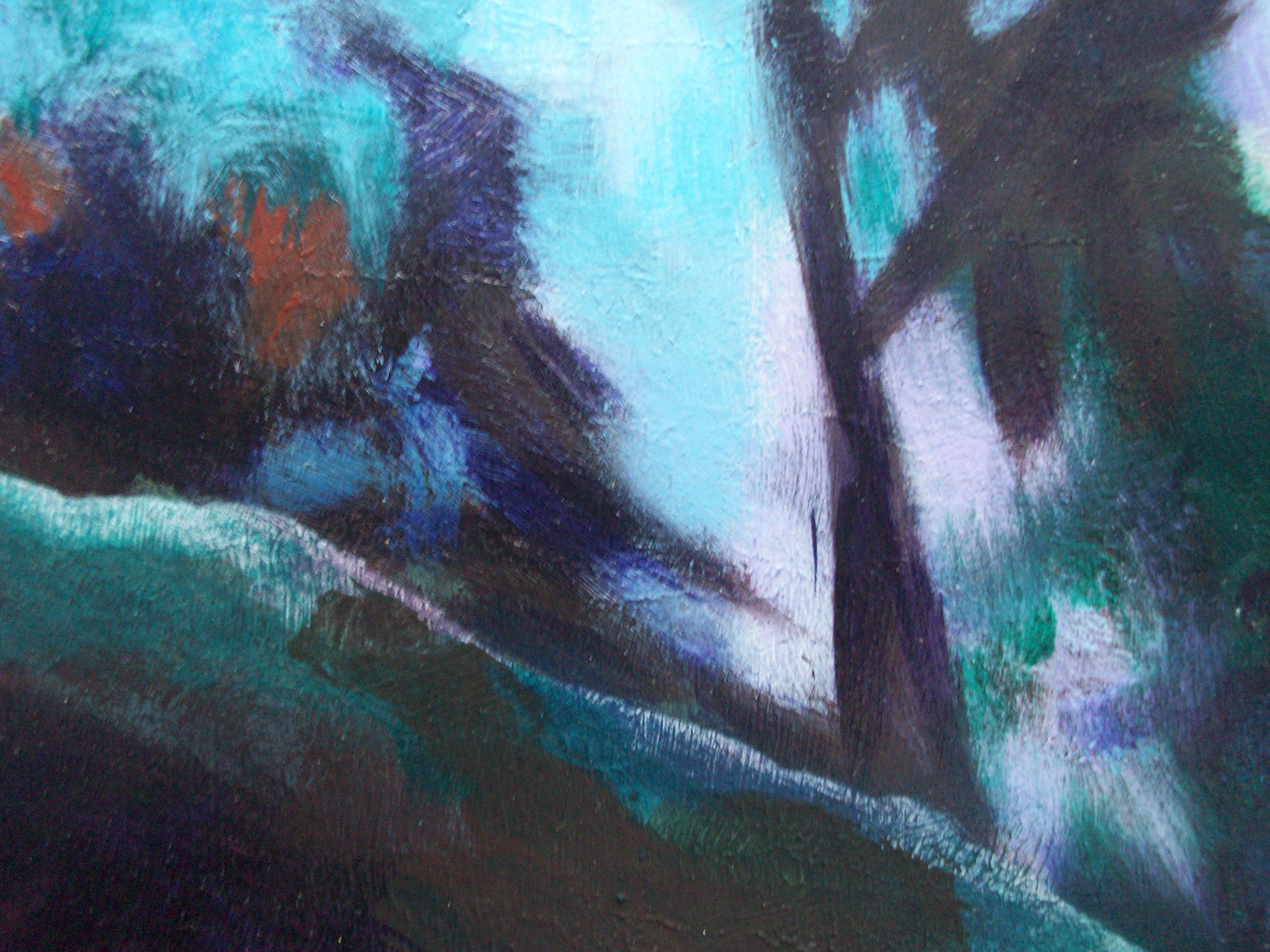 Acrylic landscape detail 2