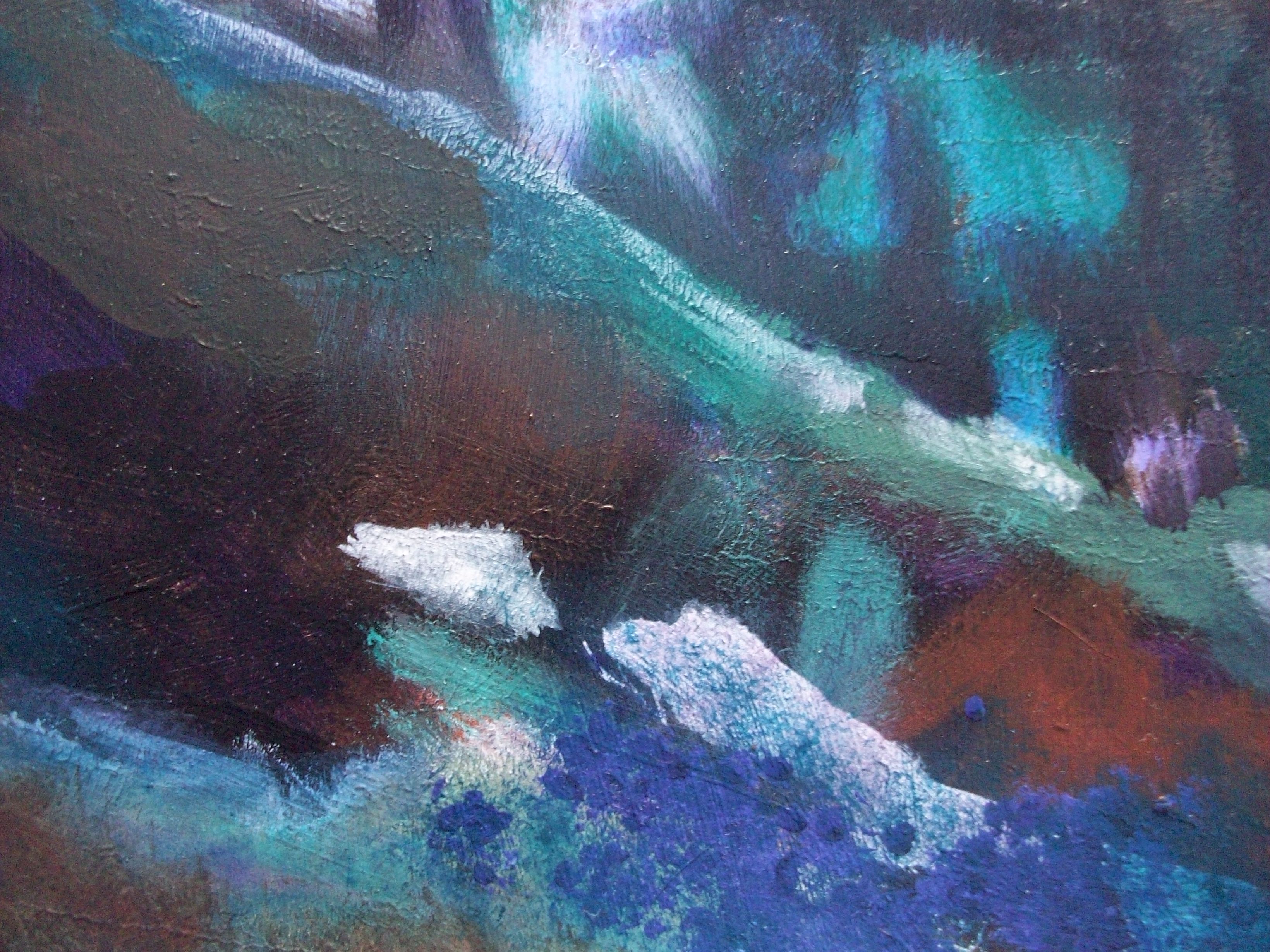 Acrylic landscape detail 3