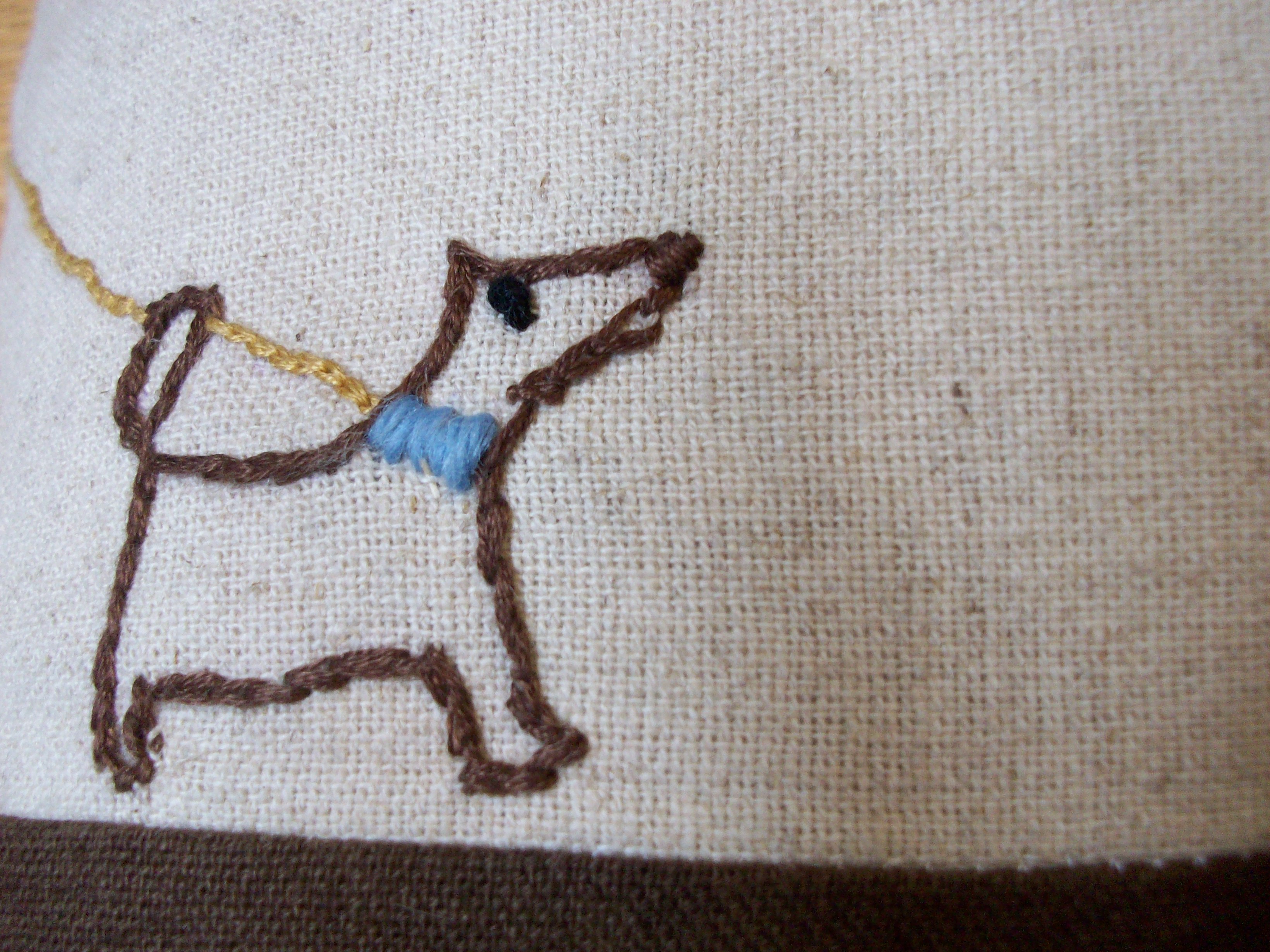 embroidered dog