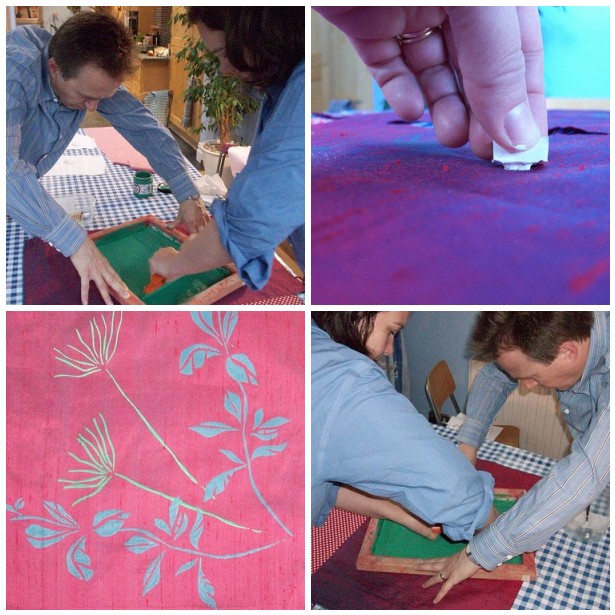 Circus girl screen print mosaic Oct 2009