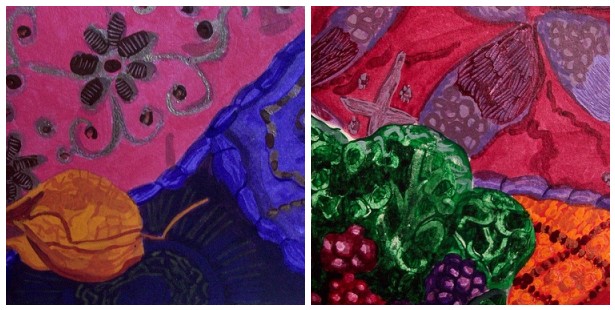 Blackberry bowl mosaic