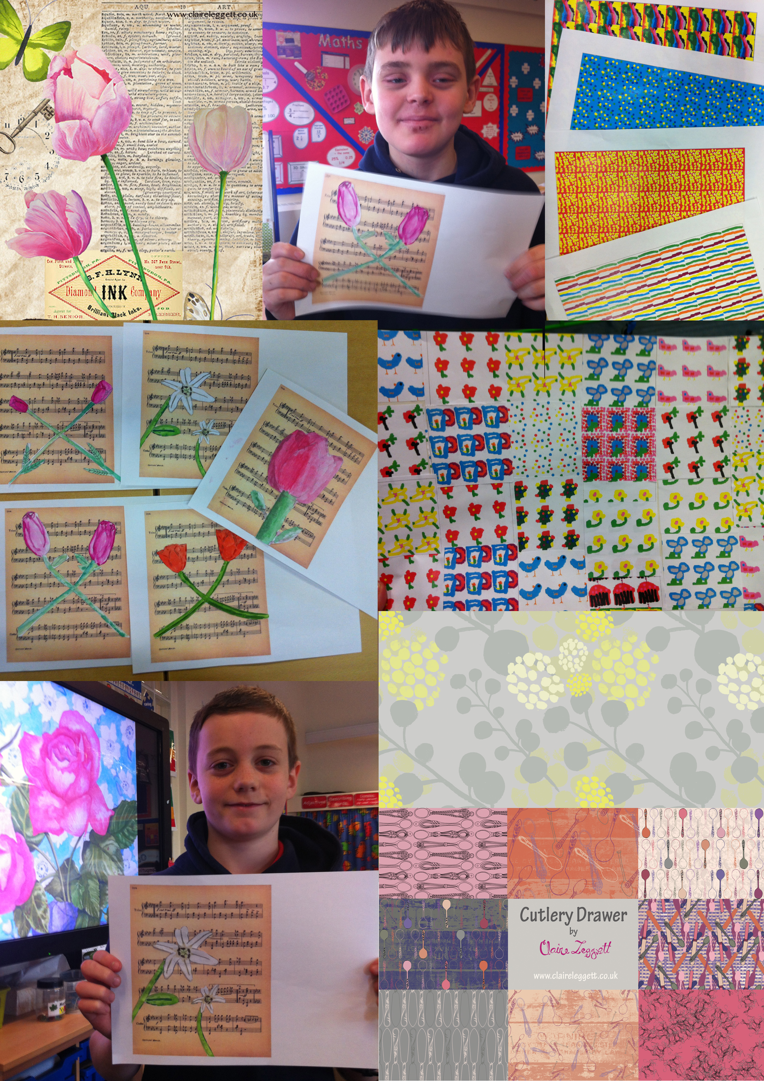 collage and pattern