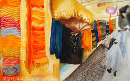 Marrakesh Souk Street_claire_leggett