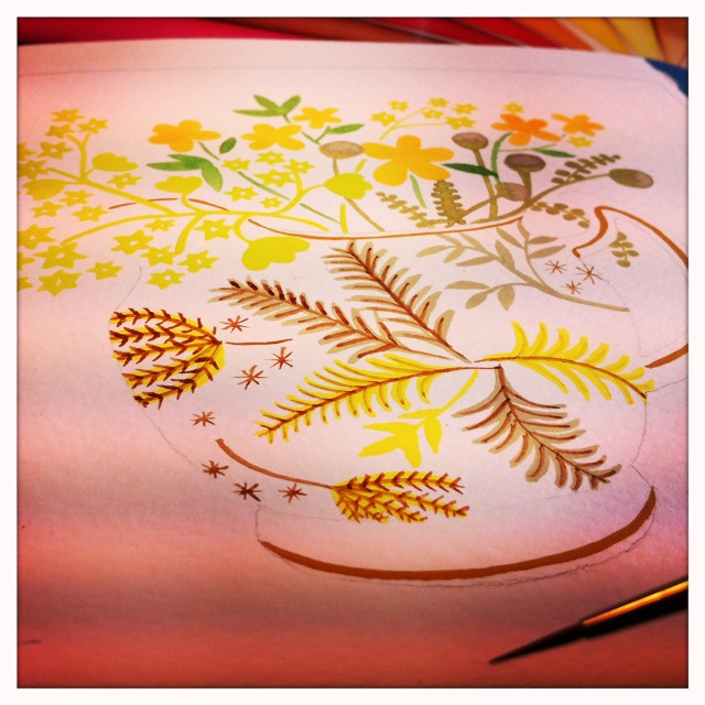 Achemilla Mollis in cup_claire_leggett in progress