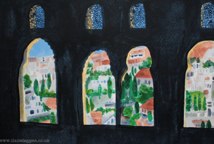 Alhambra Palace Terrace View 2