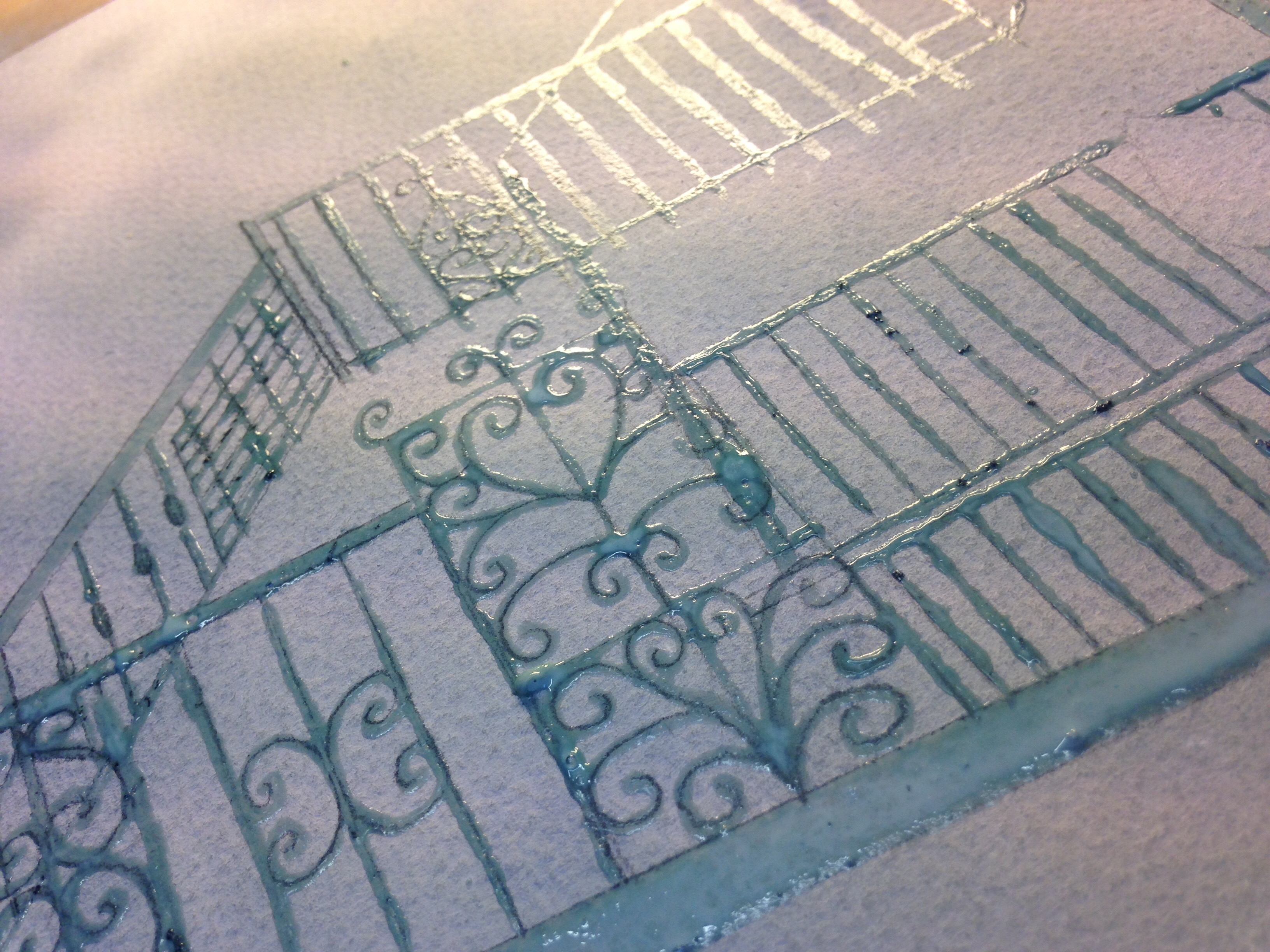 Claire_Leggett_The Albaicin, masking fluidjpg