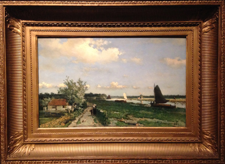 Boat with a Pollard Willow - Matthijs Maris