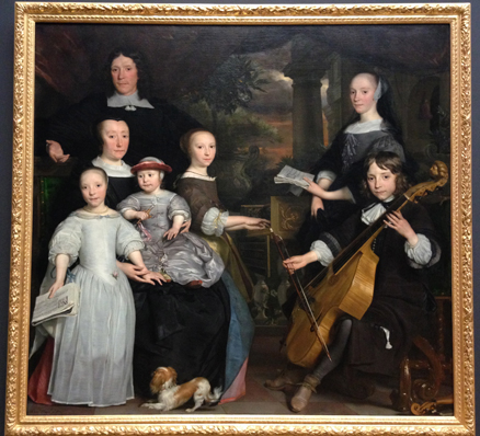 David Leeuw with his family - Abraham van den Tempel