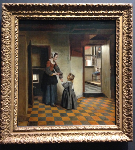 Woman with a Child in a Pantry - Pieter de Hooch