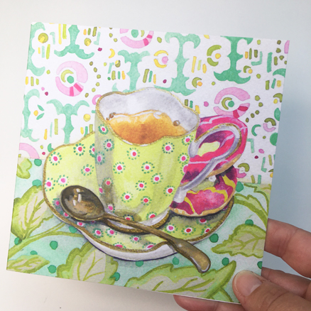 Ollie's Favourite Cup greetings card - Claire Leggett