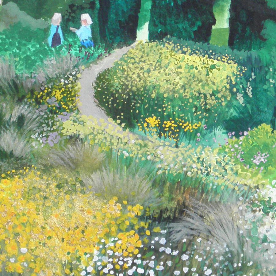 Anthemis an original gouache watercolour by Claire Leggett