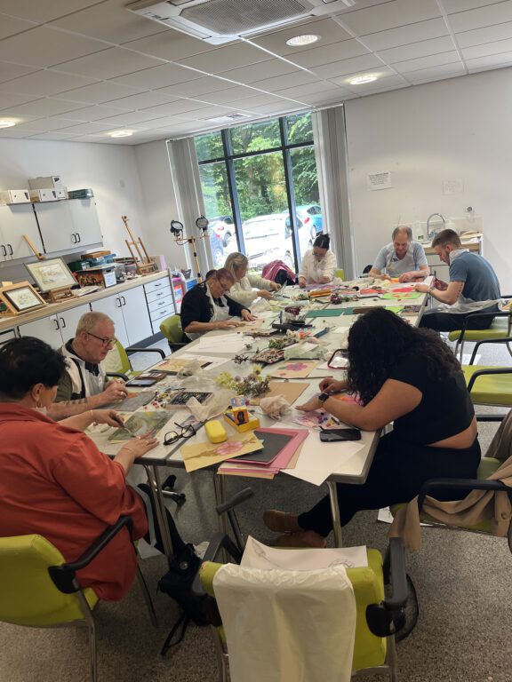 Wellbeing workshops for Royal Orthopaedic Hospital Birmingham, with artist Claire Leggett