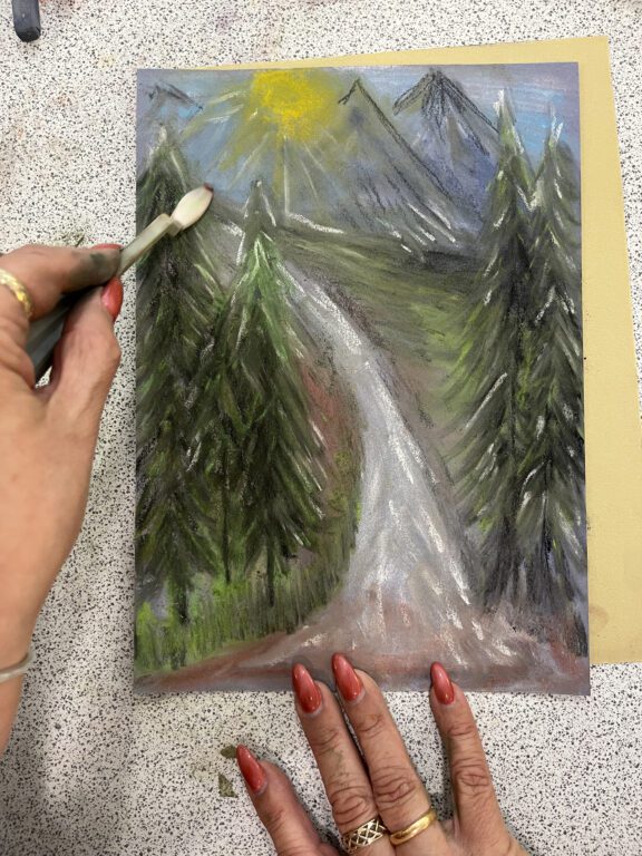 Wellbeing workshops for Royal Orthopaedic Hospital Birmingham, with artist Claire Leggett