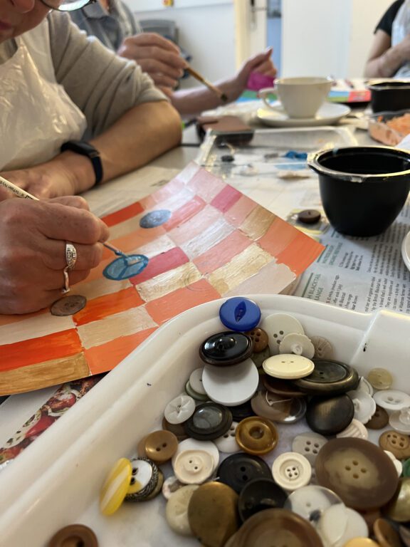 Wellbeing workshops for Royal Orthopaedic Hospital Birmingham, with artist Claire Leggett