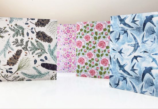 4 Seasons Patterns - greetings cards