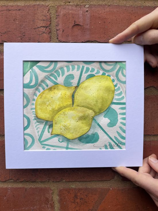Lemons, Green Plate.