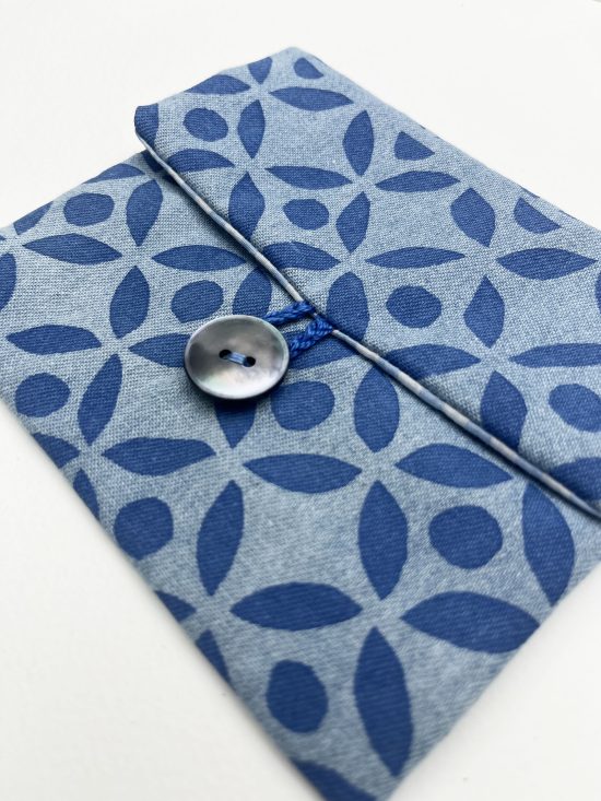 Purse - blue denim mosaic